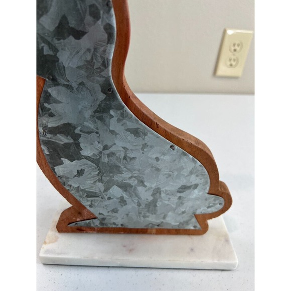 Home Decorative Blue Cut-Out Wooden Tabletop Bunny Rabbit Figurine‎ - Picture 3 of 10